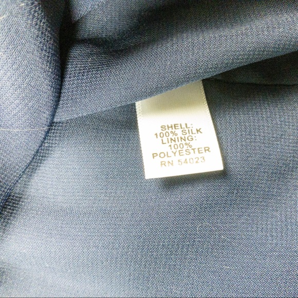 Banana Republic 100% Silk Navy Dress - Picture 5 of 8